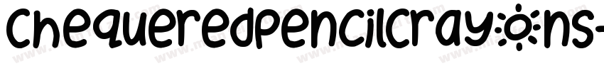 ChequeredPencilCrayons-W8K4字体转换