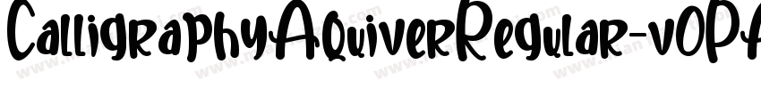 CalligraphyAquiverRegular-v0PA字体转换