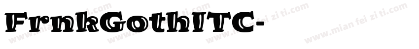 FrnkGothITC字体转换