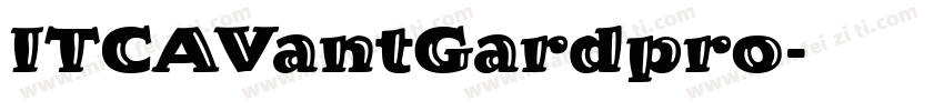 ITCAVantGardpro字体转换