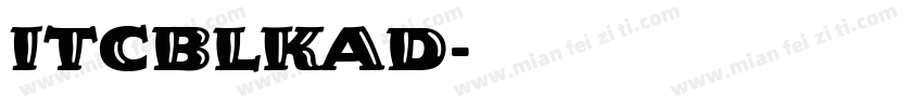 ITCBLKAD字体转换