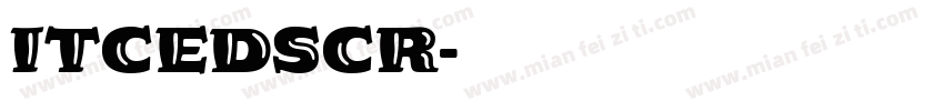 ITCEDSCR字体转换