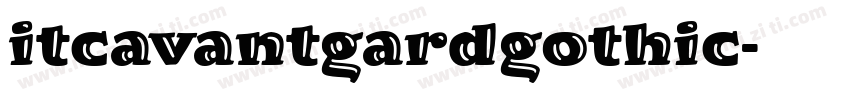 itcavantgardgothic字体转换
