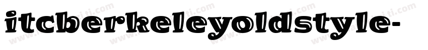 itcberkeleyoldstyle字体转换
