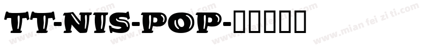 TT-NIS-POP字体转换