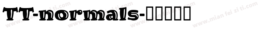 TT-normals字体转换