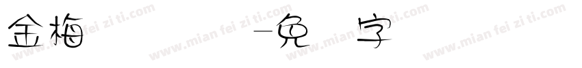 金梅简体国际字体转换