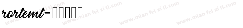 rortemt字体转换