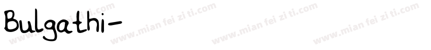Bulgathi字体转换