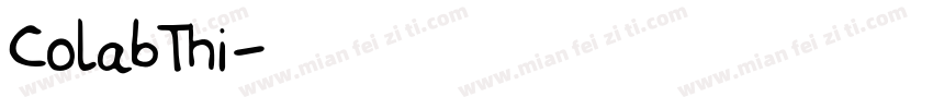 ColabThi字体转换