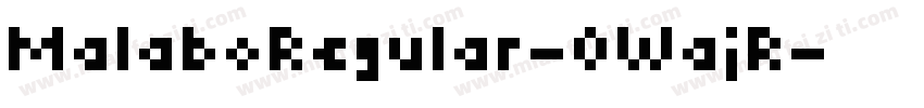 MalaboRegular-0WajR字体转换