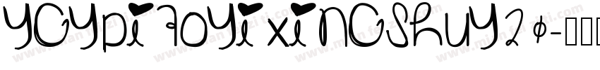YGYPiaoYiXingShuY20字体转换