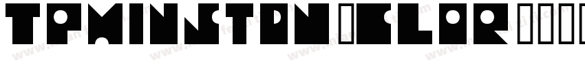 TPMinStdN-CLoR字体转换