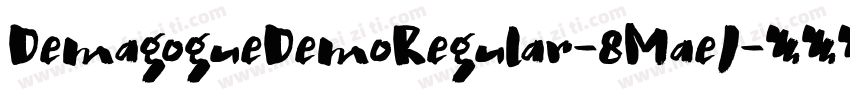 DemagogueDemoRegular-8MaeJ字体转换