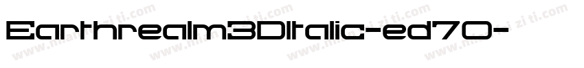 Earthrealm3DItalic-ed7O字体转换