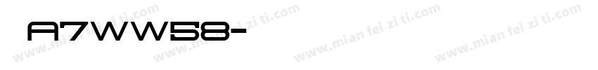 渝A7WW58字体转换