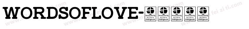 WORDSOFLOVE字体转换