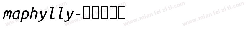 maphylly字体转换
