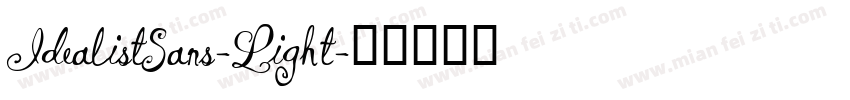 IdealistSans-Light字体转换