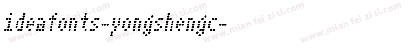 ideafonts-yongshengc字体转换