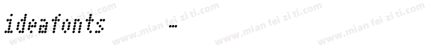 ideafonts黑楷字体转换