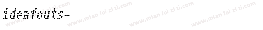 ideafouts字体转换