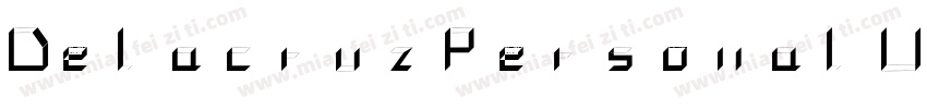DelacruzPersonalUse-ZVJo3字体转换