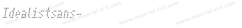 Idealistsans字体转换
