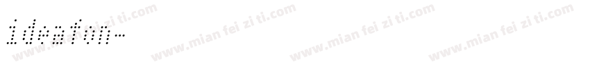 ideafon字体转换