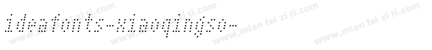 ideafonts-xiaoqingso字体转换