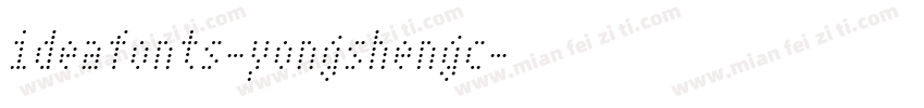 ideafonts-yongshengc字体转换