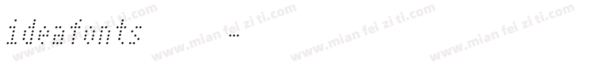 ideafonts黑楷字体转换
