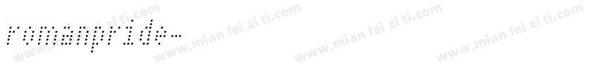 romanpride字体转换