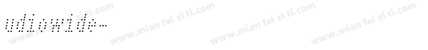 udiowide字体转换