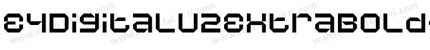 E4DigitalV2ExtraBold-PdJg字体转换
