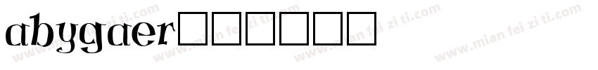 abygaer字体转换