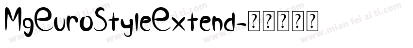 MgEuroStyleExtend字体转换