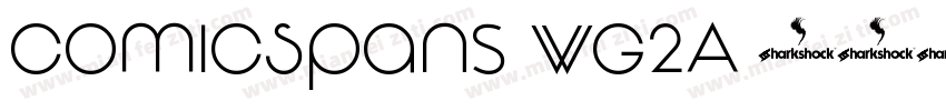 ComicSpans-WG2A字体转换