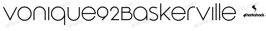 Vonique92Baskerville字体转换