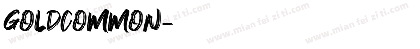 GOLDCOMMON字体转换