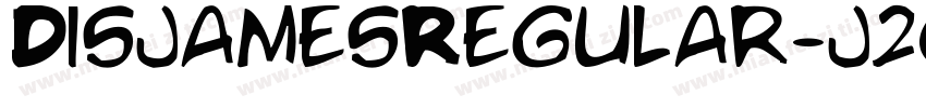 DisjamesRegular-j2OO字体转换