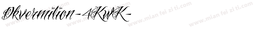 Dkvermilion-4KwK字体转换