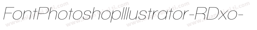 FontPhotoshopIllustrator-RDxo字体转换