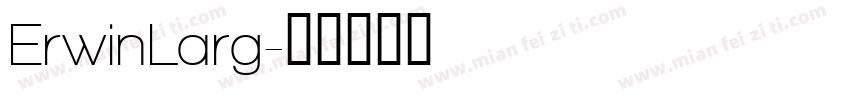 ErwinLarg字体转换