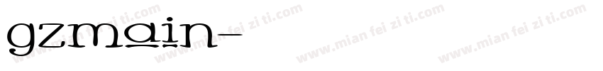 gzmain字体转换