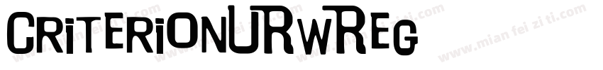 CriterionURwReg字体转换