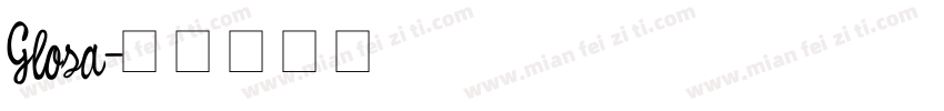 Glosa字体转换