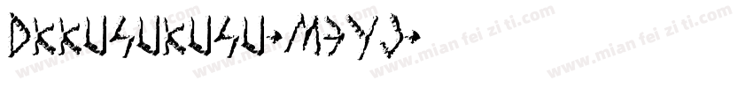 Dkkusukusu-M3yJ字体转换