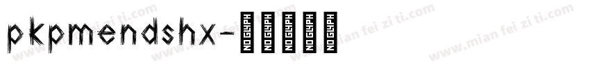 pkpmendshx字体转换