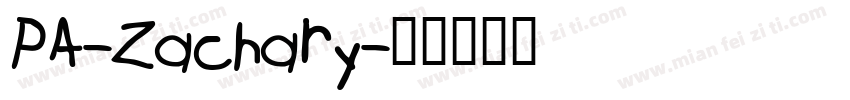 PA-Zachary字体转换
